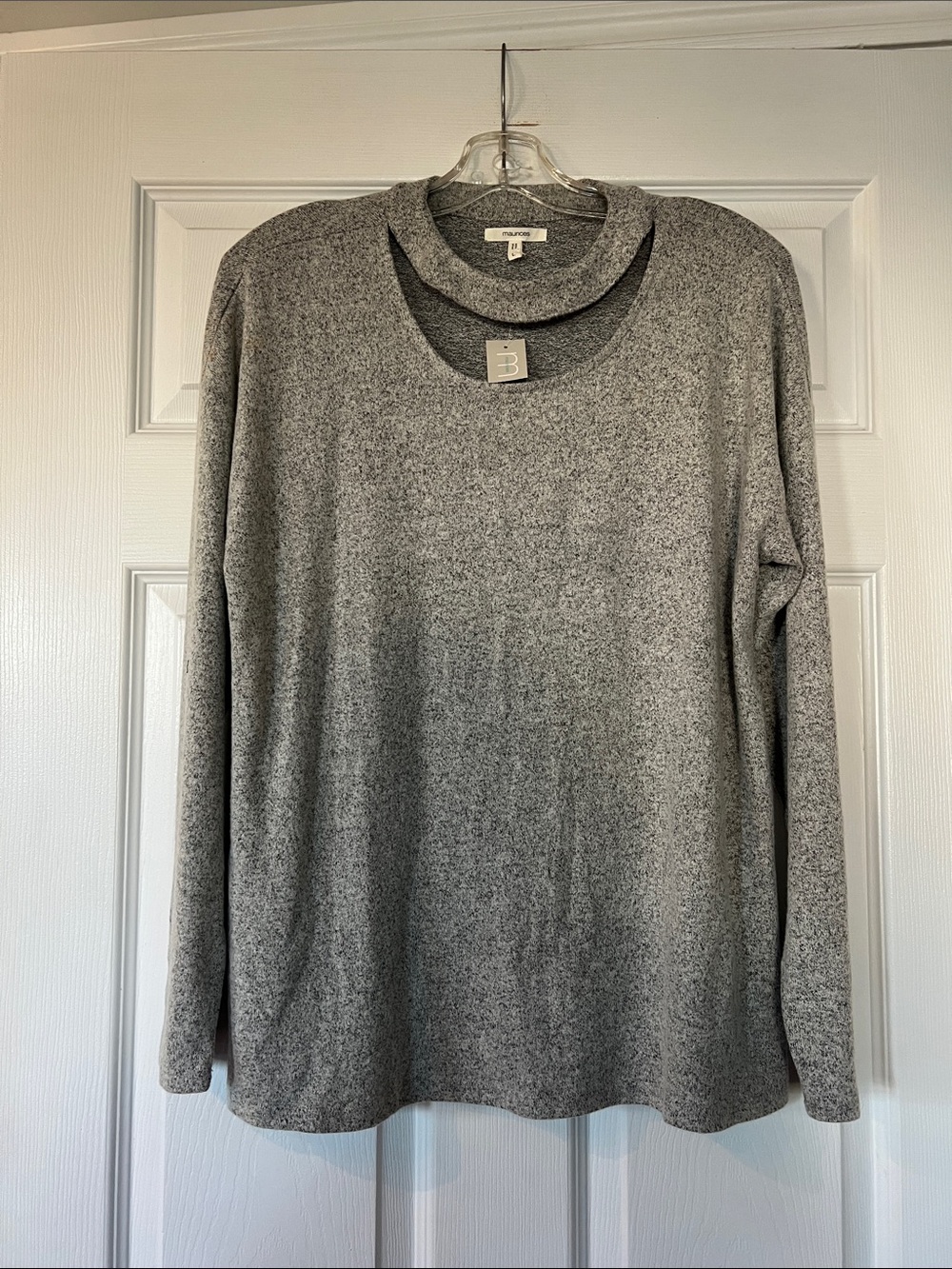 NWT - Maurices Heather Gray Cowl Neck Sweater